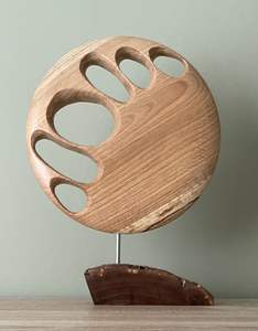 Centro de mesa decorativo de madera con etiquetado privado para comedor clásico y decoración cultural elegante - Product Image 2