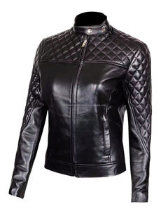 Cotton Filled Women's Zipper <b>Jacket</b> with Pearl Decoration Thick V-neck Cotton Filled Women's <b>Jacket</b> Genuine Leather <b>Jacket</b> - Product Image 1