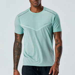 T-shirt de compression pour homme de qualité supérieure, faible MOQ, logo personnalisé, meilleur prix, respirant, extensible, idéal pour la gym et l'entraînement - Product Image 1