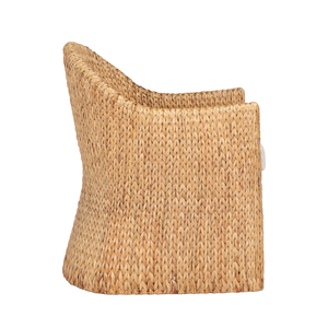 Sillas de comedor de jacinto de agua tejidas a mano, de color natural, para restaurante, con cojín, venta al por mayor desde Vietnam - Product Image 2