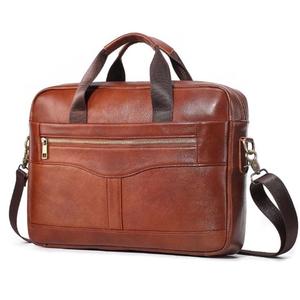 Vintage Style Genuine Leather Laptop <b>Bags</b> & Covers Affordable Price Low Moq OEM ODM Durable Designs Leather Handbags For office - Product Image 3