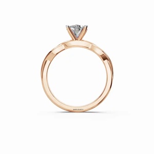 Elegante Anillo de Compromiso Solitario con Diamante Ovalado Cultivado en Laboratorio, Certificado por IGI, Oro 10K 14K 18K, Plata 925 935, para Regalo - Product Image 4
