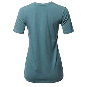 Camiseta de algodón de verano 2026 para mujer, color liso, suave, informal, holgada, de manga corta, tops cortos para mujer - Product Image 3