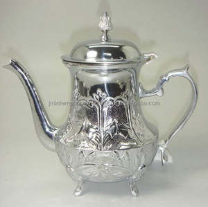 Tetera marroquí árabe de plata - Product Image 1