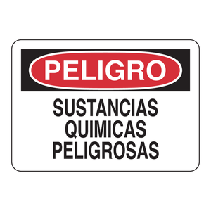 Panneau de signalisation de danger chimique Brady en espagnol - PVC durable imprimé UV pour une utilisation en intérieur et en extérieur - Product Image 2