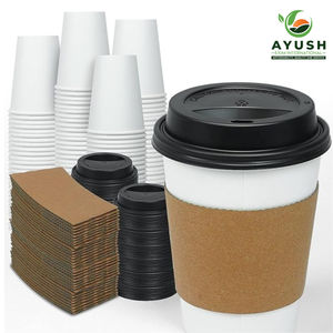 Vaso de Papel Desechable Personalizable con Tapa para Bebidas y Viajes Seguros - Product Image 4