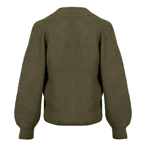 Cárdigan de Lana Merino de Primera Calidad para Mujer, Cuello en V, Un Botón - Product Image 6