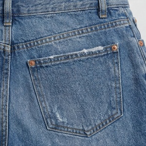 Shorts en jean pour femme à franges, coupe slim extensible, style décontracté d'été, streetwear, vêtement tendance et élégant - Product Image 5
