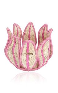 Support de bougie de table en rotin fait main en forme de tulipe, vase tissé naturel exquis pour une décoration élégante de la maison et des événements - Product Image 5