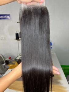 Precio de Fábrica al por Mayor: Cierre de Cabello CDY, Tupé de Cabello Humano Vietnamita, Extensiones de Cabello 100% Humano Natural con Base de Seda de Alta Calidad - Product Image 3