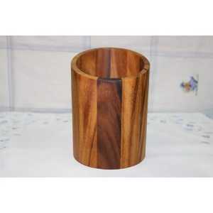 Premium Olive Wood Kitchen Utensil <b>Set</b> with Square Holder Handcrafted Wooden Cooking Spoons Spatula Ladle Turner <b>Set</b> - Product Image 4