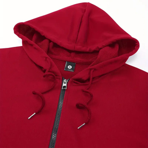 Sudadera con capucha y cremallera completa personalizada – 100% algodón premium, forro polar, color liso, cremallera completa, ajuste cómodo, OEM y marca privada - Product Image 4