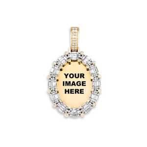 Hip Hop Photo Pendant 925 Silver VVS Moissanite Pendant Memory Pendant Custom Picture Pendant Pass Diamond <b>Tester</b> Pendant - Product Image 2