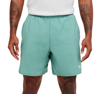 Shorts de sport athlétiques ajustés pour hommes, 7 pouces, légers, pour l'entraînement, la course et le fitness, couleur vert-bleu discret - Product Image 1