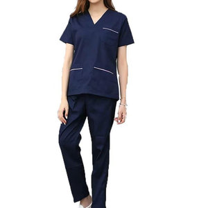 Blouse de laboratoire en molleton de coton mélangé à manches courtes Pantheraint, uniforme médical de haute qualité pour adultes unisexe, marque privée - Product Image 2