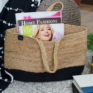 Natural Fiber Hand-Woven <b>Jute</b>/Sisal Decorative <b>Basket</b> Home Storage Organizing Woven <b>Baskets</b> for Home Decor - Product Image 3