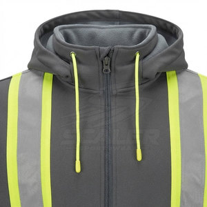 Hot Supplier SCALER SPORTSWEAR Industrial Safety Reflective Hoodies ANSI Class 3 <b>Waterproof</b> High Visibility Outdoor Training - Product Image 4