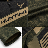 Veste softshell de chasse pour homme MEGAMAPLE, manches longues, impression par sublimation, respirante, anti-humidité, polyester, motif floral d'automne
