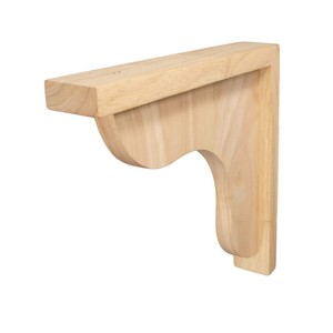 Antique Style Wooden Corbels Solid Wood Decorative Cabinet <b>Brackets</b> for <b>Shelf</b> Countertop Traditional Design Solid Wood Corbels - Product Image 1