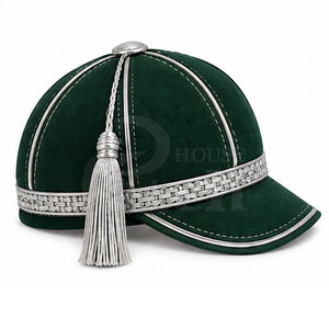 Modern Honour <b>Hat</b> Traditional Formal Ceremonial Headwear With Crown <b>Band</b> Decorative Tassel Custom Presentation Headwear - Product Image 4
