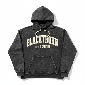 Sudadera con Capucha Personalizada de Fábrica para Hombre, Estilo Desgastado, Tejido Grueso de 450 Gsm, Poliéster/Algodón, Corte Regular, Transpirable, Sudadera de Forro Polar Sólido - Product Image 1
