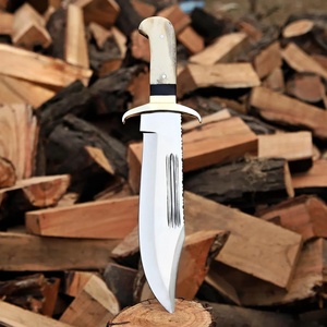 Couteau de survie industriel A&M ENTERPRISES en acier inoxydable fait main avec manche droit, idéal pour la chasse, le camping et les activités de plein air (OEM) - Product Image 2