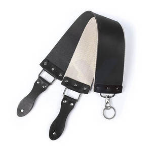 Correa de Barbero para Afeitar y Depilación, Tijeras de Acero Inoxidable para Salón, Afilador de Tijeras de Peluquería, Material de Cuero - Product Image 1