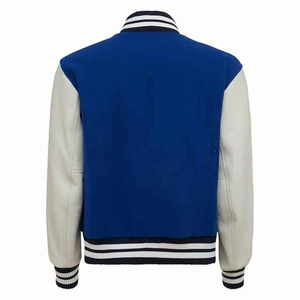 Veste varsity à col rond pour homme, col rond, polyester/coton, coupe classique, streetwear, vêtements d'hiver - Product Image 2