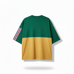 เสื้อยืดทรงหลวมสไตล์สตรีทสำหรับผู้ชาย ผ้าฝ้ายทรงบ็อกซี่ ระบายอากาศได้ดี เหมาะสำหรับฤดูร้อน ดีไซน์ทันสมัย - Product Image 6