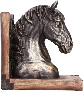 Sujetalibros Decorativo con Forma de Cabeza de Caballo para Escritorio de Oficina, Estantería y Decoración del Hogar - Product Image 5
