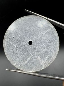 Cuarzo Blanco Natural, Esfera de Reloj Clásica y Elegante, Parte Trasera Plana, Tamaño 31.50mm, Grosor 0.9mm, Cara Pulida por un Lado, 2mm - Product Image 3