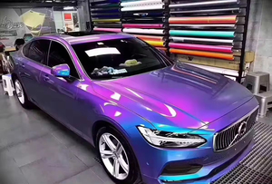 Luxury Car <b>Wraps</b> for Automobiles <b>Vinyl</b> High Gloss Blue Purple-Red Gradient Color-Change Body Films All Smooth Surfaces 3-Year - Product Image 5