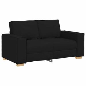 Canapé 2 places en tissu noir 63,0''x30,7''x33,1'' pour salon - Product Image 2