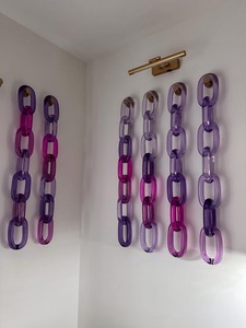 Cadena Decorativa de Resina Epoxi Hecha a Mano para Pared, Arte Moderno para Interiores del Hogar, Cadena Decorativa de Resina Epoxi de Lujo - Product Image 5