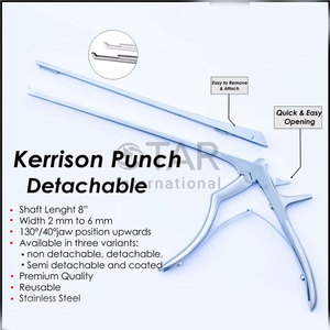 เครื่องมือแพทย์กระดูกและข้อ Kerrison Punch  คีมตัดกระดูกสันหลังอเนกประสงค์ Kerrison Rongeur คุณภาพสูง ผลิตจากเหล็กกล้าไร้สนิม - Product Image 5