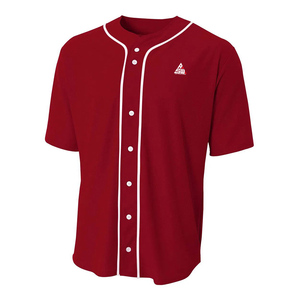 Camiseta de Béisbol Negra Personalizada para Hombre, Uniforme de Equipo con Botones, Algodón Orgánico Transpirable, Diseño Liso Antibacterial, OEM - Product Image 6