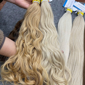 Cabello humano a granel de muy alta calidad, las mejores extensiones de cabello, hermosas, muy brillantes y suaves, fáciles de aplicar, ondulado natural a granel. - Product Image 5