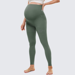 Legging de maternité de haute qualité avec matière extensible douce et taille de soutien pour des activités quotidiennes confortables - Product Image 3
