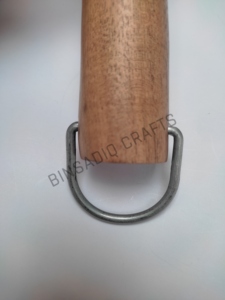 BINSADIQ CRAFTS Asas de Madera de Acacia Ecológicas para Bolsos de Mujer Modernos, Anillos de Metal Plateado en Forma de D, Accesorios DIY - Product Image 6