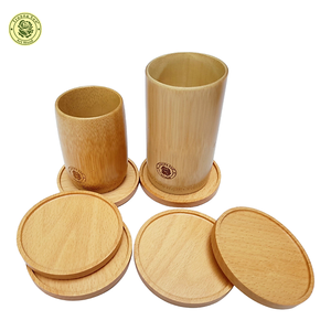 Posavasos de madera grabado con láser para branding y regalos promocionales - Product Image 5
