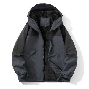 Chaqueta Bomber Deportiva de Lona para Hombre, Impermeable, Cortavientos, con Capucha, Ecológica, para Senderismo, Montañismo y Uso Diario - Product Image 3