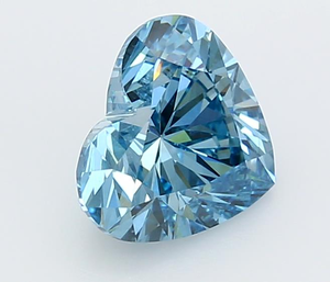 Diamant bleu cœur de 1 carat, coupe exquise, rare, fantaisie, romantique, diamant non monté pour des créations de bijoux de luxe sur mesure - Product Image 1
