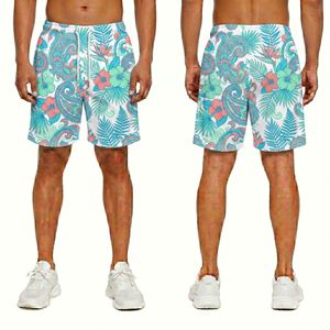 Shorts en maille gris anthracite à motif cachemire pour homme, durables, en polyester, anti-transpiration, prêts pour le terrain - Product Image 5