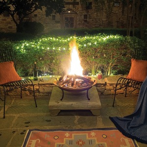 Geometric Outdoor Metal Fire Pit for Stylish Garden Settings - Product Image 2