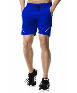 Pantalones cortos de gimnasio de secado rápido para hombre, pantalones cortos de entrenamiento transpirables de cintura alta con cordón ajustable - Product Image 3