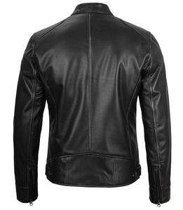 Veste d'hiver en cuir véritable décontractée de haute qualité pour hommes, costume taille américaine en édition limitée avec fermeture à glissière - Product Image 2