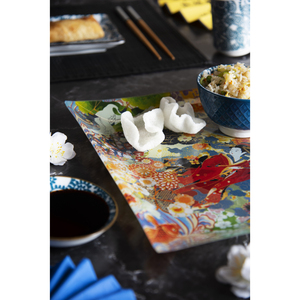 Plateau de service en verre Excelsa Kimono 30 cm, multicolore, décoratif - Product Image 2
