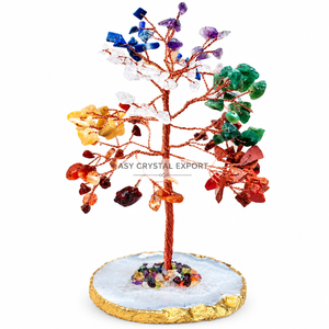 Vente en gros de 200 sous-verres en agate blanche sculptée en forme d'arbre des 7 chakras, base en pierre précieuse, cristal de la vie, Feng Shui, bonsaï, décoration d'intérieur, cadeau - Product Image 4