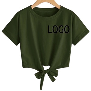 2025 Venta al por mayor de moda OEM verano liso básico blanco negro en blanco mujer Logotipo de impresión por encargo - Product Image 1