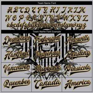 Men's <b>Punk</b> Style Varsity <b>Jacket</b> Custom Name Number Skull Print Digital Printing Autumn Wear Regular Fit Turn-down Collar - Product Image 4